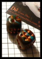 Dice : Dice - 6D - D6 Game Dice Brown Shine - Private Sale Aug 2011